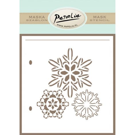 Szablon Papelia Maska Śnieżynki duże, 13.5cm